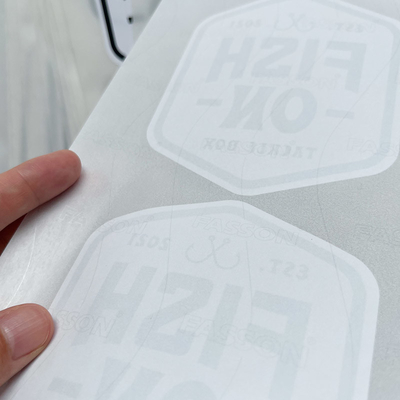 Le papier thermosensible enduit privé fait sur commande marque l'impression adhésive d'autocollant