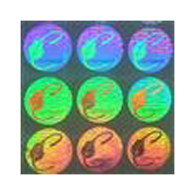 Autocollants d'hologramme de sécurité de couleur d'ISO9001 2008 CMYK pour le certificat