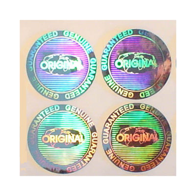 Autocollants d'hologramme de sécurité de couleur d'ISO9001 2008 CMYK pour le certificat