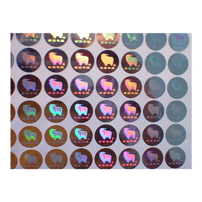 Autocollants d'hologramme de sécurité de couleur d'ISO9001 2008 CMYK pour le certificat