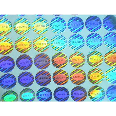 Labels olographes auto-adhésifs de degré de sécurité de laser pour la bouteille en verre
