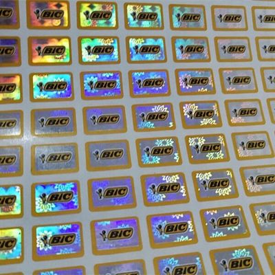 Autocollants d'hologramme de sécurité de forme ronde, autocollants véritables d'hologramme