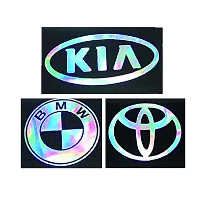 Anti autocollants olographes contrefaits de sécurité du logo 3D de conception