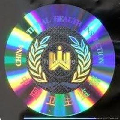 Anti autocollants olographes contrefaits de sécurité du logo 3D de conception