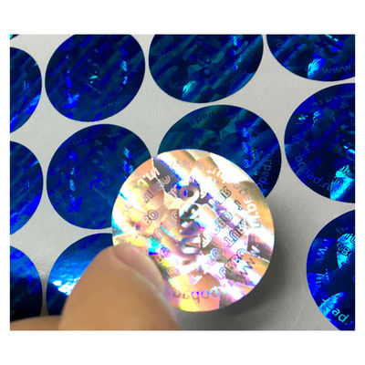 Anti or contrefait et autocollants argentés d'hologramme de sécurité