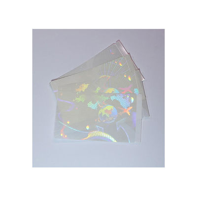 L'identification faite sur commande de formes a découpé les autocollants avec des matrices transparents d'hologramme, autocollants inaltérables d'hologramme