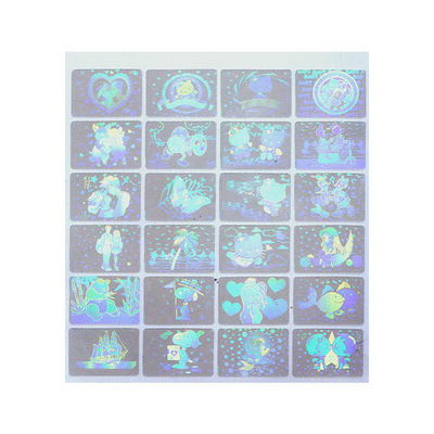 L'identification faite sur commande de formes a découpé les autocollants avec des matrices transparents d'hologramme, autocollants inaltérables d'hologramme