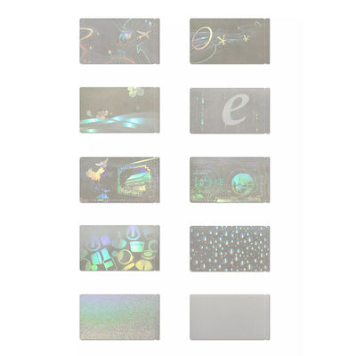 L'identification faite sur commande de formes a découpé les autocollants avec des matrices transparents d'hologramme, autocollants inaltérables d'hologramme