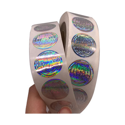 Autocollants authentiques de 2D du rond 3D hologramme imperméable de petit pain