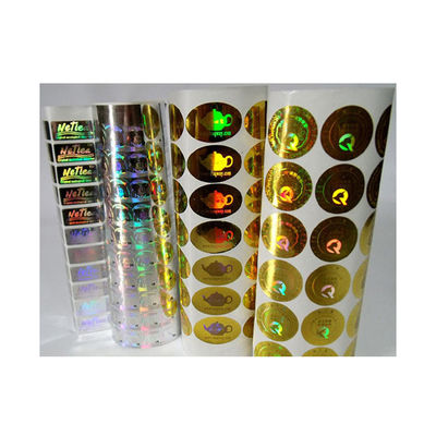 Autocollants authentiques de 2D du rond 3D hologramme imperméable de petit pain