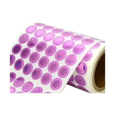 Autocollants authentiques de 2D du rond 3D hologramme imperméable de petit pain