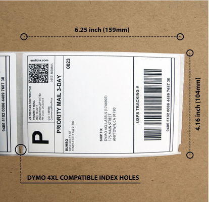 4X6 pouce 220PCS masquent les labels thermiques, label de code barres vide Rolls