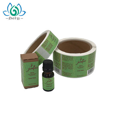 petit pain de label de vinyle de couleur de 3 x de 7.5cm Amber Bottle CMYK