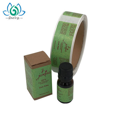 petit pain de label de vinyle de couleur de 3 x de 7.5cm Amber Bottle CMYK