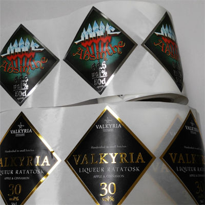 Conception de marque dans le label auto-adhésif de vin d'étiqueteur de bouteille de boisson de petit pain/feuille