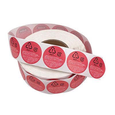 Les labels ronds circulaires de nourriture et de boisson roulent découpé avec des matrices forment les autocollants thermiques de label de nourriture