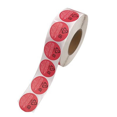 Les labels ronds circulaires de nourriture et de boisson roulent découpé avec des matrices forment les autocollants thermiques de label de nourriture