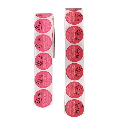 Les labels ronds circulaires de nourriture et de boisson roulent découpé avec des matrices forment les autocollants thermiques de label de nourriture
