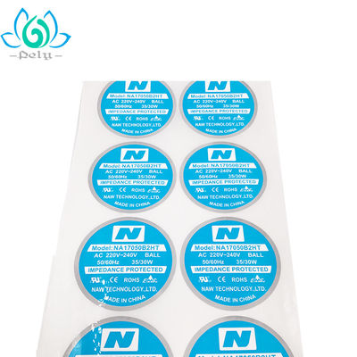Les labels auto-adhésifs imprimables électroniques de impression UV imperméabilisent