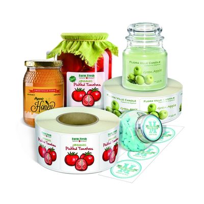 Autocollant en plastique imprimé de label de bouteille de vin de Logo Self Adhesive Stickers Food