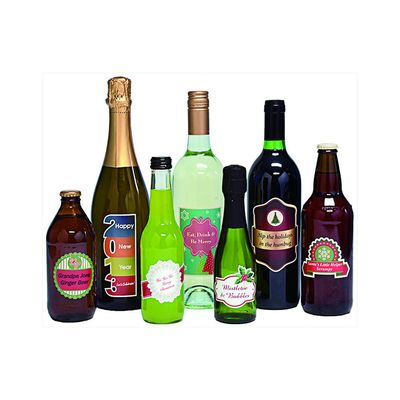 Autocollant en plastique imprimé de label de bouteille de vin de Logo Self Adhesive Stickers Food