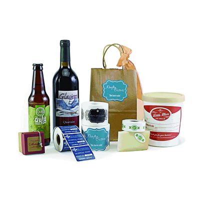 Autocollant en plastique imprimé de label de bouteille de vin de Logo Self Adhesive Stickers Food