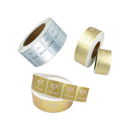 Labels imprimés par feuille d'or d'autocollants de joint de bourreur d'huile essentielle de parfum de rouge à lèvres