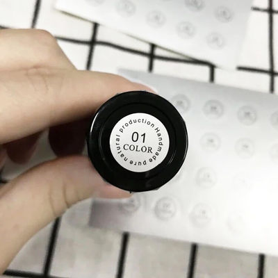 Labels imprimés par feuille d'or d'autocollants de joint de bourreur d'huile essentielle de parfum de rouge à lèvres
