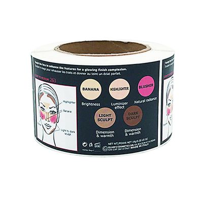 Labels imprimés par feuille d'or d'autocollants de joint de bourreur d'huile essentielle de parfum de rouge à lèvres
