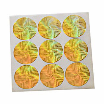 Autocollant d'hologramme d'argent de couleur d'ISO9001 2008 CMYK, autocollants faits sur commande d'hologramme de sécurité