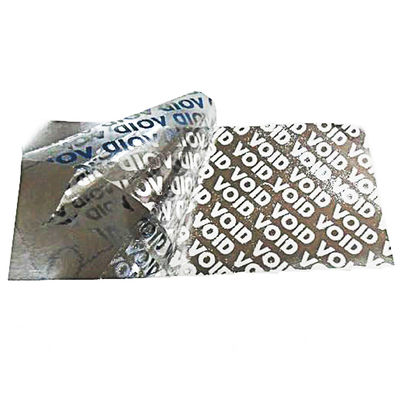 Adaptez les labels aux besoins du client de sécurité de Logo Die Cut Tamper Evident