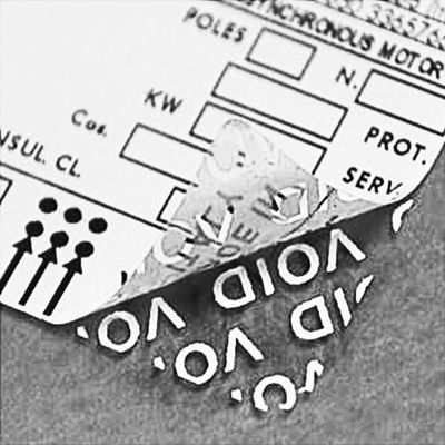 Labels évidents de degré de sécurité de bourreur de l'authenticité ISO9001 pour des cosmétiques
