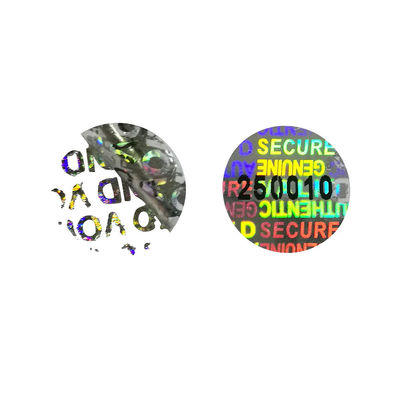 Anti faux autocollants olographes de vinyle de la sécurité ISO9001