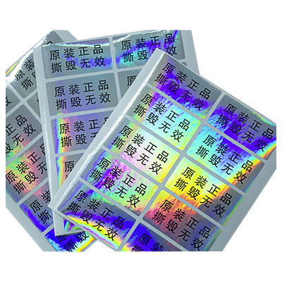 Labels évidents de degré de sécurité d'anti de la contrefaçon CMYK bourreur de couleur