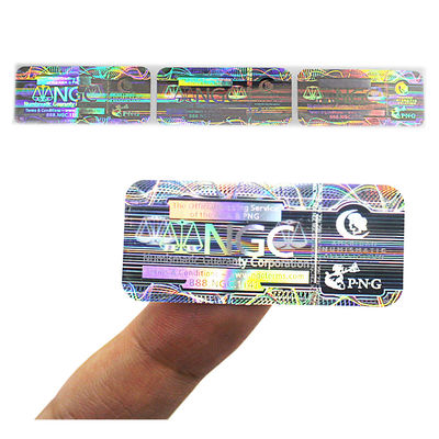 Labels évidents de degré de sécurité de bourreur d'hologramme de Code QR de vinyle