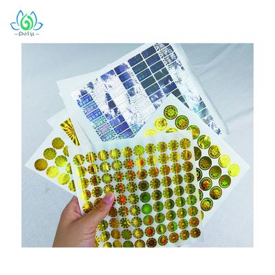 Labels évidents de impression UV de degré de sécurité de bourreur, autocollants d'hologramme pour des certificats