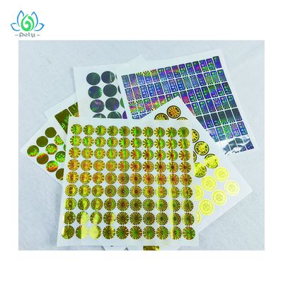 Labels évidents de impression UV de degré de sécurité de bourreur, autocollants d'hologramme pour des certificats