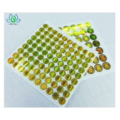 Labels évidents de impression UV de degré de sécurité de bourreur, autocollants d'hologramme pour des certificats