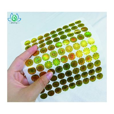 Oilproof imperméabilisent les labels évidents de degré de sécurité de bourreur de l'hologramme 3D