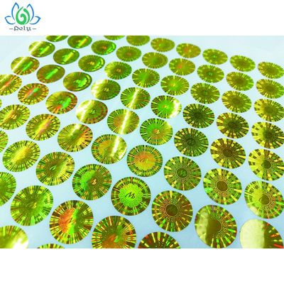 Oilproof imperméabilisent les labels évidents de degré de sécurité de bourreur de l'hologramme 3D