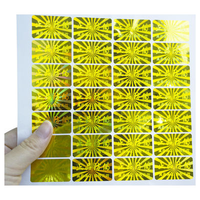 Autocollants inaltérables de joint d'hologramme fait sur commande de filigrane