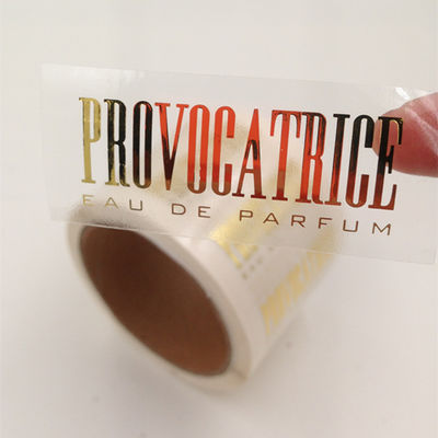 Autocollants inaltérables d'hologramme de feuille d'or faite sur commande imperméable