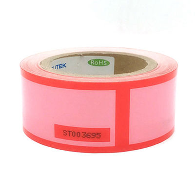 Non couleur auto-adhésive du petit pain CMYK de label d'autocollant d'hologramme de vide d'ANIMAL FAMILIER de transfert