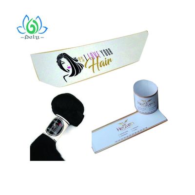Label fait sur commande de joint de sécurité d'extension de cheveux, labels de paquet de cheveux