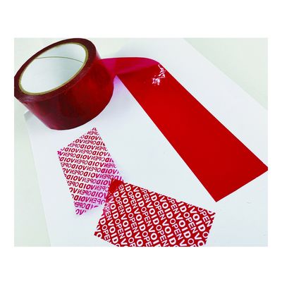 Bande à simple face résistante d'emballage de degré de sécurité de bourreur pour le cachetage de boîte