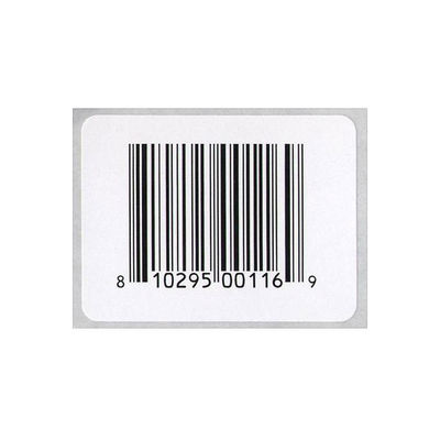 Labels de code barres faits sur commande de haut supermarché blanc adhésif de couleur