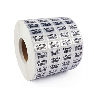 Labels de code barres faits sur commande de haut supermarché blanc adhésif de couleur