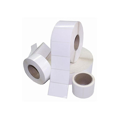 Labels de code barres faits sur commande de haut supermarché blanc adhésif de couleur