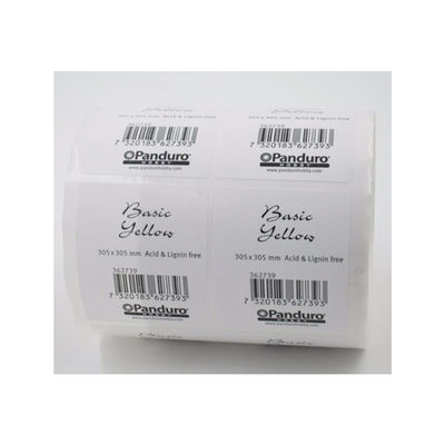 Labels de code barres faits sur commande de estampillage chauds d'écran en soie en petit pain ou en feuille