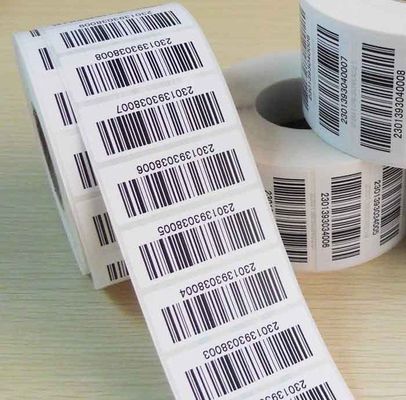 Labels de code barres faits sur commande cosmétiques d'impression offset brillante